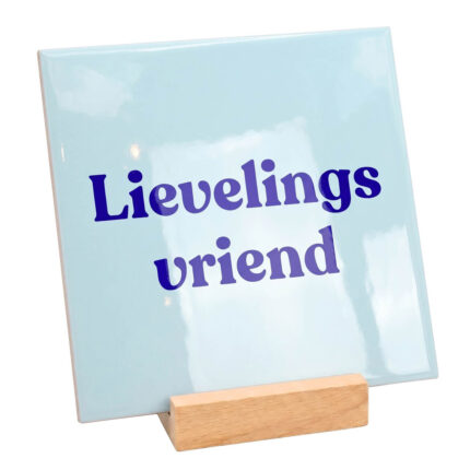 Teksttegel lievelings vriend