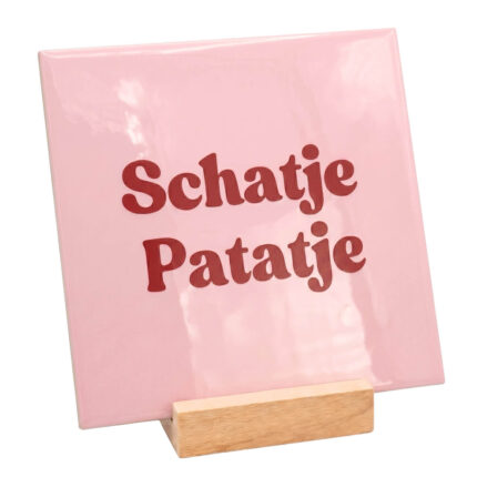 Teksttegel schatje patatje