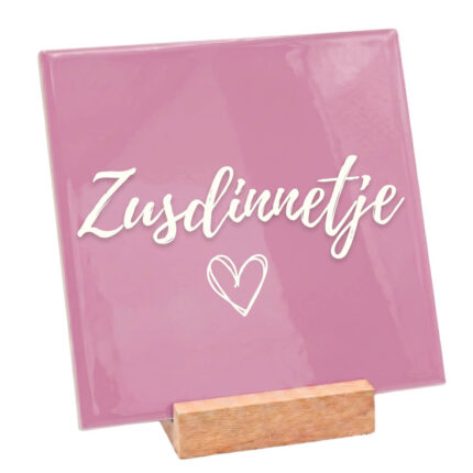 Teksttegel zusdinnetje